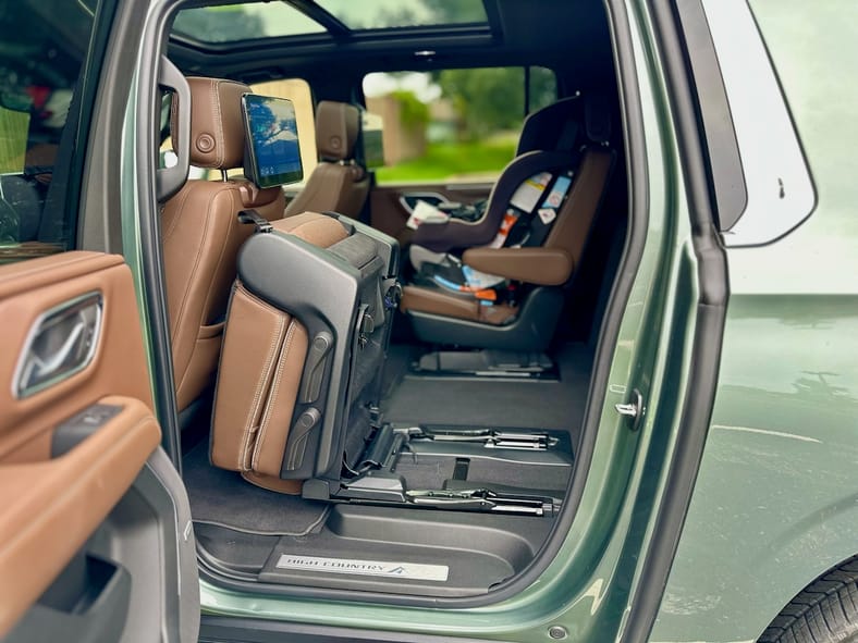 Is Your Full Size SUV Road Trip Ready? What We Learned in the 2024 Chevrolet Suburban 8 2024 Chevrolet Suburban Folding Seats Full Size Suv Road Trip