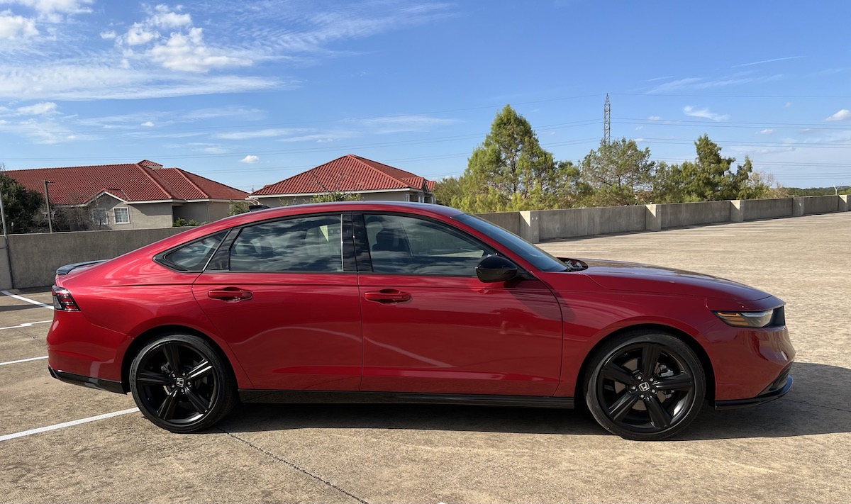 2023 Honda Accord Hybrid Sport Review: Why This Sedan is So Popular 9 A Side View Of The 2023 Honda Accord Hybrid Sport