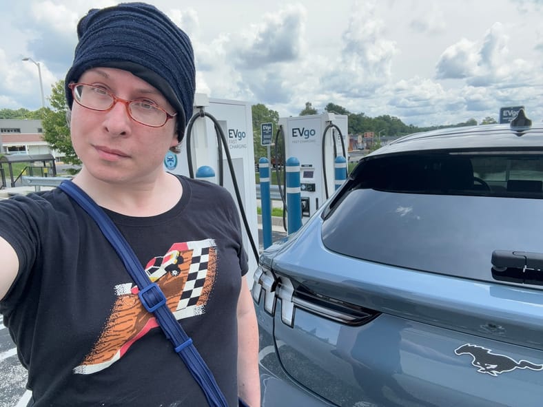 Will Tesla Chargers Power the Ford Mustang Mach-E Premium On a Southern Road Trip? We Found Out 10 Cameron Charging Her Mach-E One More Time