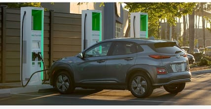 Charging an Electric Car is as Easy as 1, 2, 3 7 Car Charging At Electrify America Station. Photo: Electrify America