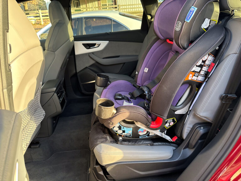 Everything You Need to Know About LATCH Kids Car Seat Systems 7 Car Seat Installed In The 2024 Audi Q7 Quattro. Photo Erica Mueller Latch