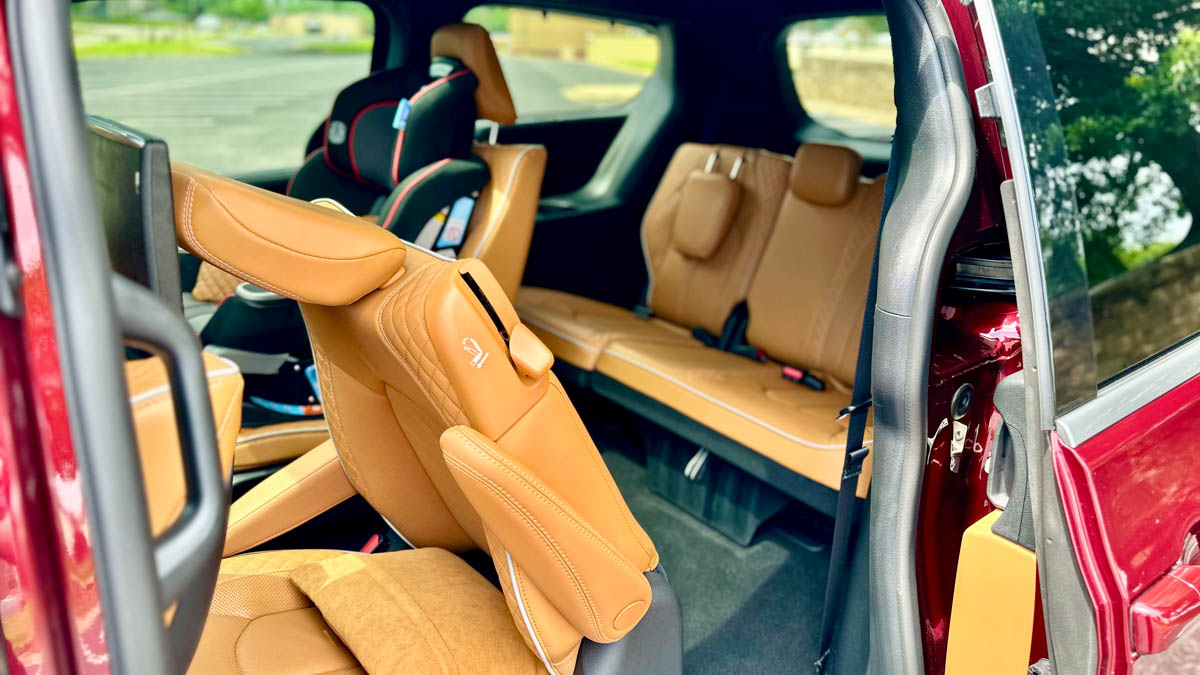 The Chrysler Pacifica Plug-In Hybrid Electric Minivan: This Ain’t Your Mama’s Minivan 10 Getting Into The Third Row Is Easy In The Chrysler Pacifica Ehybrid Pinnacle