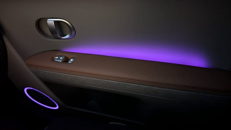 What It's like to Drive the First-Ever Disney-Themed Car: Hyundai Ioniq 5 Disney100 Platinum Edition 6 Disney100 Ambient Lighting Hyundai Ioniq 5 Disney100