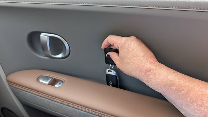 What It's like to Drive the First-Ever Disney-Themed Car: Hyundai Ioniq 5 Disney100 Platinum Edition 9 Door Key Storage Hyundai Ioniq 5 Disney100