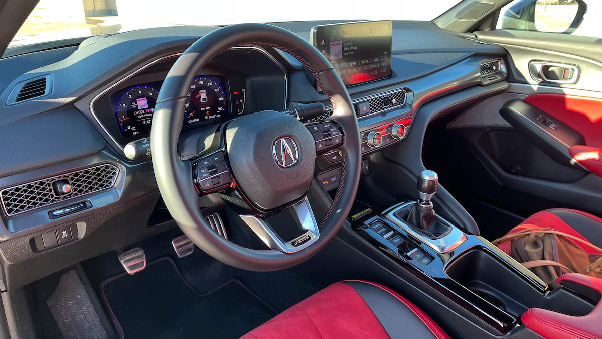 2023 Acura Integra A-Spec Review - A Fabulous Nod to its Younger Self 4 A Girls Guide To Cars | 2023 Acura Integra A-Spec Review - A Fabulous Nod To Its Younger Self - Front Row Of The Acura Integra A Spec