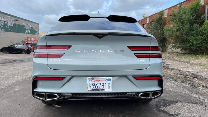 2025 Genesis GV80 Coupe First Drive: The Perfect Way to Fly From Your Empty Nest 4 The Rear End Of The 2025 Genesis Gv80 Coupe