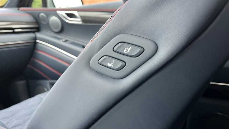 2025 Genesis GV80 Coupe First Drive: The Perfect Way to Fly From Your Empty Nest 9 We Love These Buttons To Move The Passengers Eat In The 2025 Genesis Gv80 Coupe