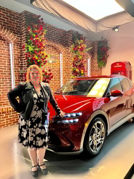 Genesis Is In Vogue at New York Fashion Week 6 Tanya Gazdik With The Genesis Gv60 At Vogue World