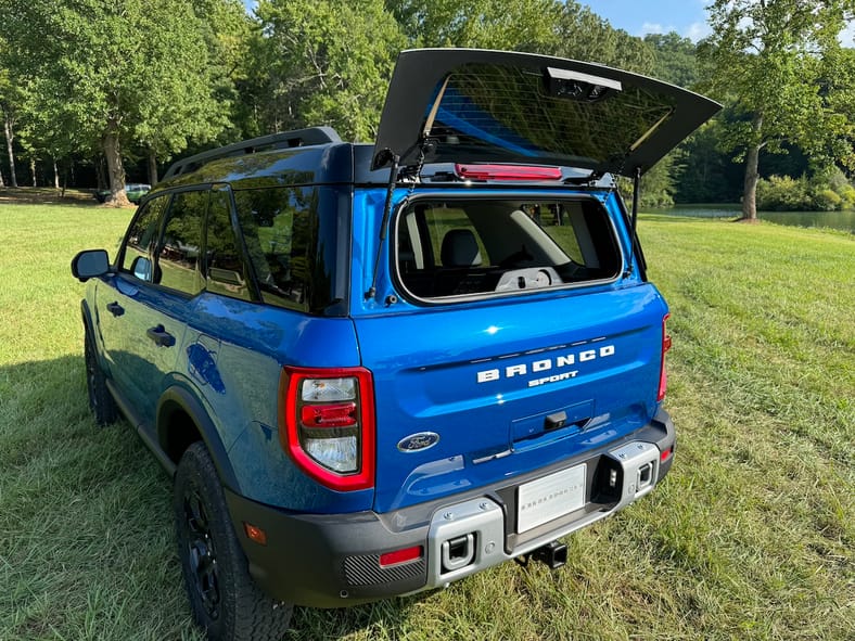 The Baby Bronco Grows Up: 2025 Ford Bronco Sport First Drive 14 Just The Glass Opens In The 2025 Ford Bronco Sport