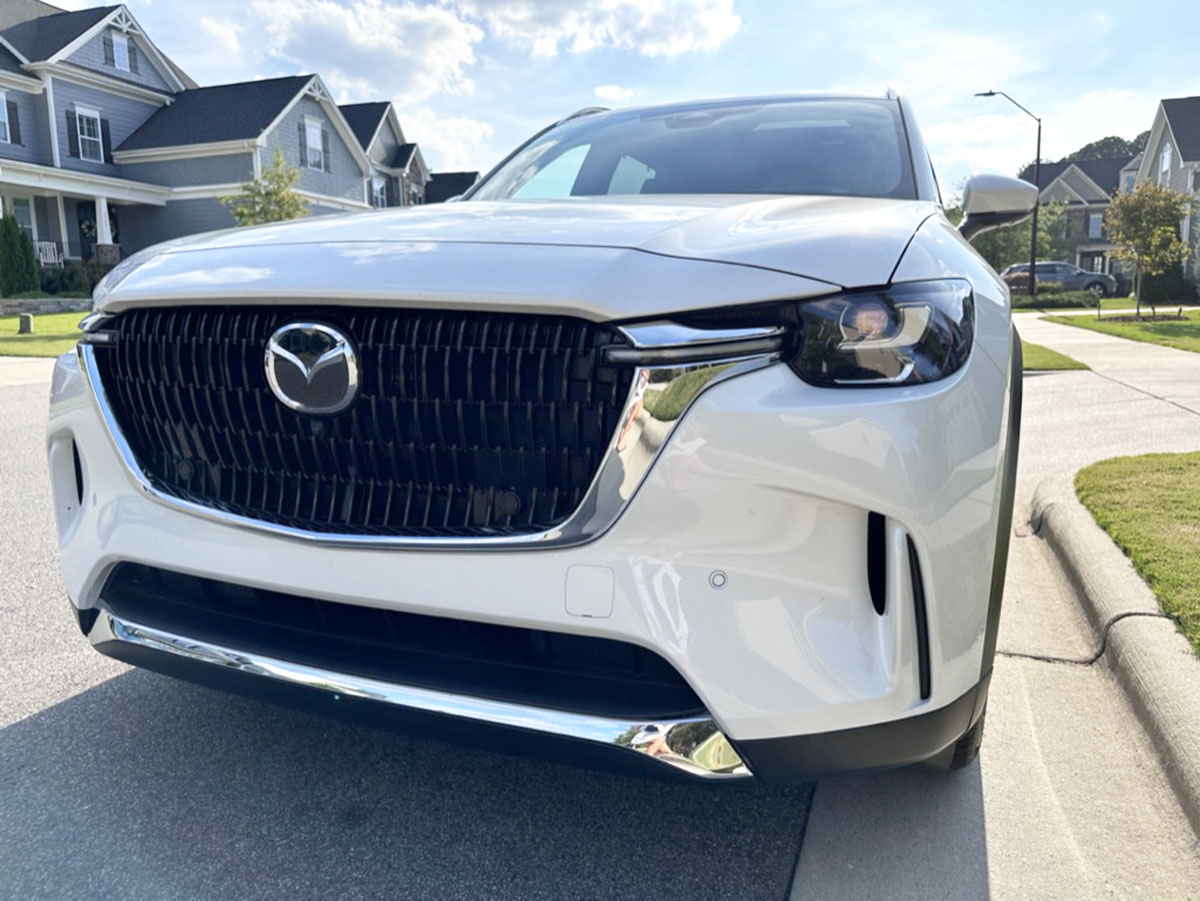Stylish Sophistication: 2024 Mazda CX-90 PHEV Premium Plus Review 7 Led Lights And Chrome Trim Add To The Premium Feel.