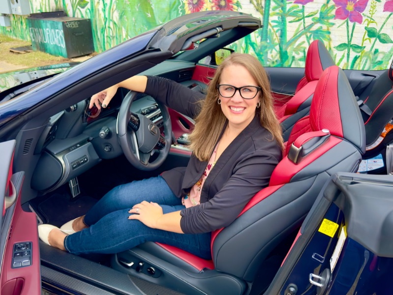 7 Sexy Sports Cars to Fulfill Your Need for Speed 3 Me Channeling My Inner Dora Milaje In The Lc 500 Convertible. Photo: Holli Fourniquet
