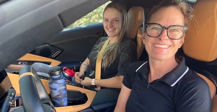 2023 Chevrolet Corvette Stingray Empowers Women to Embrace the Sports Car Life 10 My Daughter And Me In The Corvette. Photo: Sara Lacey
