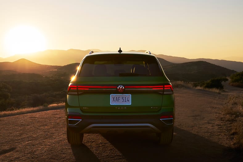 2025 VW Taos Just Got a Makeover with Winky New Lights, Shiny Treads and a Fresh New Face 10 Rear Tail Light Bar On The 2025 Vw Taos