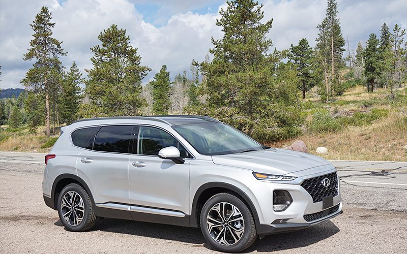 Which 2 Row SUVs Are Best For Child Car Seats? The Ultimate Car Seat Challenge 13 2019 Hyundai Santa Fe Driving On The Road