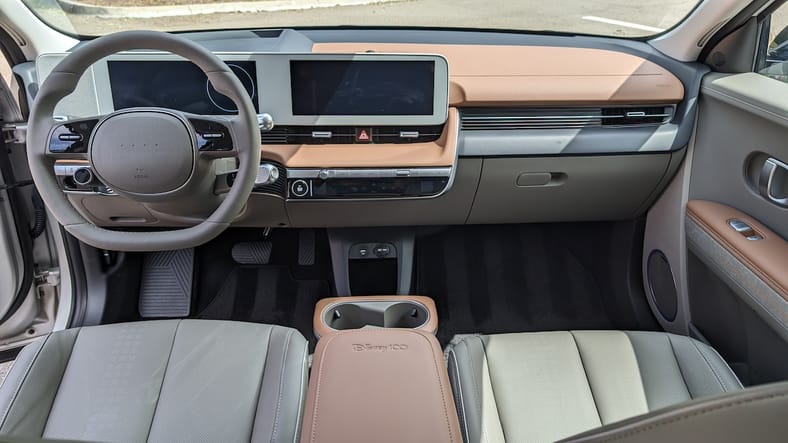 What It's like to Drive the First-Ever Disney-Themed Car: Hyundai Ioniq 5 Disney100 Platinum Edition 8 Terra Brown Mud Grey Hyundai Ioniq 5 Disney100