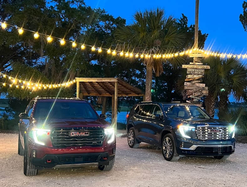 2024 GMC Acadia First Drive: This Redesigned 3-Row SUV Gets It Right, With One (Possible) Exception 3 The 2024 Gmc Acadia At4 (Left) And Denali (Right)