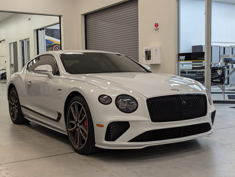 I Can Wrap a Car, But Can I Apply Paint Protection Film To Save My Car's Paint? 8 The Bentley Continental Protected By Xpel Paint Protection Film