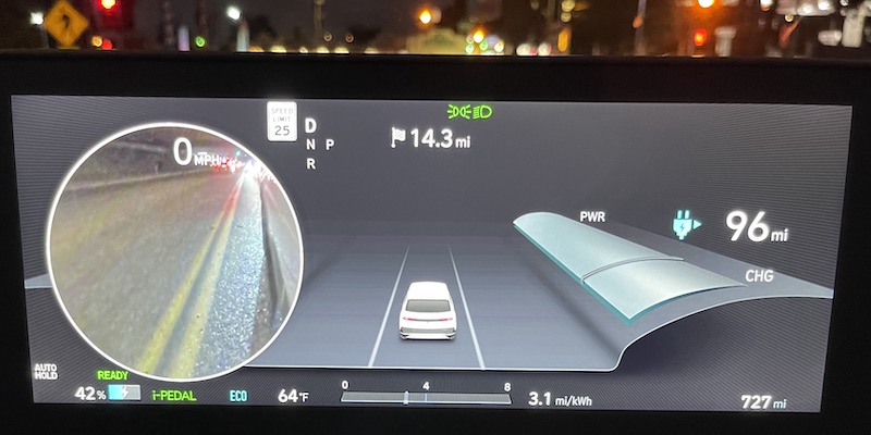 The Future of Driving: 10 Technologies You Need in Your Next New Car 11 The Driver'S Information Screen With Blind Spot Monitor And Key Information, Such As Auto Hold, Remaining Battery Charge And That I-Pedal Is Engaged