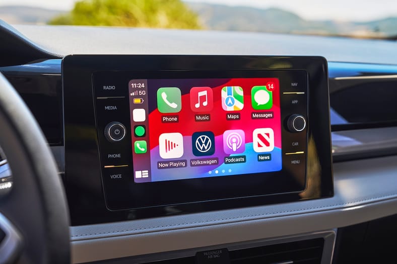 2025 VW Taos Just Got a Makeover with Winky New Lights, Shiny Treads and a Fresh New Face 7 The Floating 8 Touch Screen In The 2025 Vw Taos