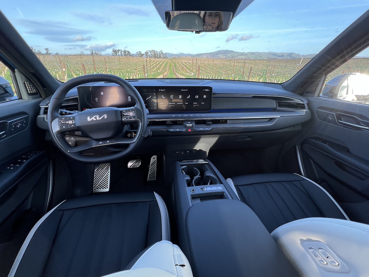Your Top Electric Vehicle Questions Explained with Kia's Head of EV Planning 8 The Front Cabin In The Kia Ev9 Is Lovely