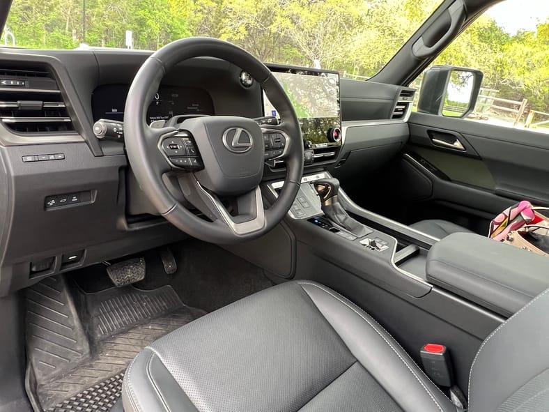 The Lexus SUV Lineup Is All New. What You Need to Know, And How To Find Your Perfect Fit 12 The Front Seat In The 2024 Lexus Gx Overtrail Edition