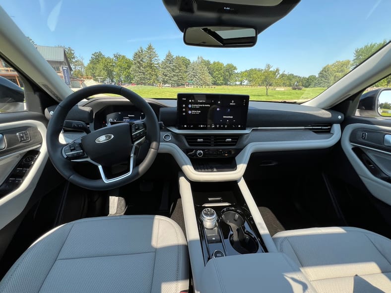 2025 Ford Explorer First Drive: This Empowering Family SUV Was Re-Styled for the Digital Age. Here's What You Need to See 4 The Front Seat Of The 2025 Ford Explorer