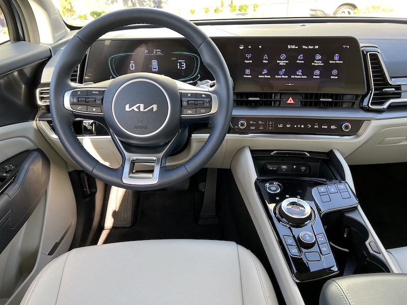 The 2023 Kia Sportage Hybrid and X Models: Premium, Capable SUVs That Will Rock Your World 3 The Front Seat Of The Ex Edition We Drove