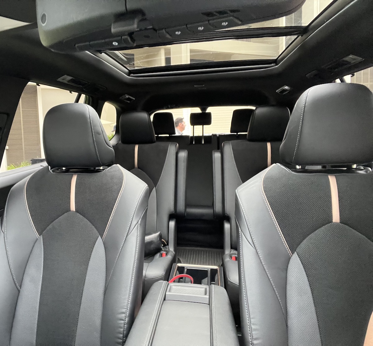 2024 Toyota Grand Highlander First Drive: A Roomy, Luxe 3-row SUV That’s Easy on Gas 14 The Interior Of The Hybrid Max Platinum Edition With Captains Chairs