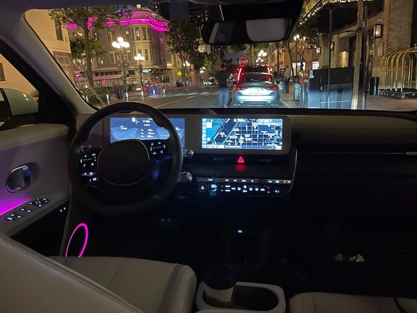 Ambient Light Isn't Just Colorful Function; It Will Turn Your Car Into A Cool Club 2 The Interior Of The Ioniq 5 At Night Really Shows Off The Ambient Lighting