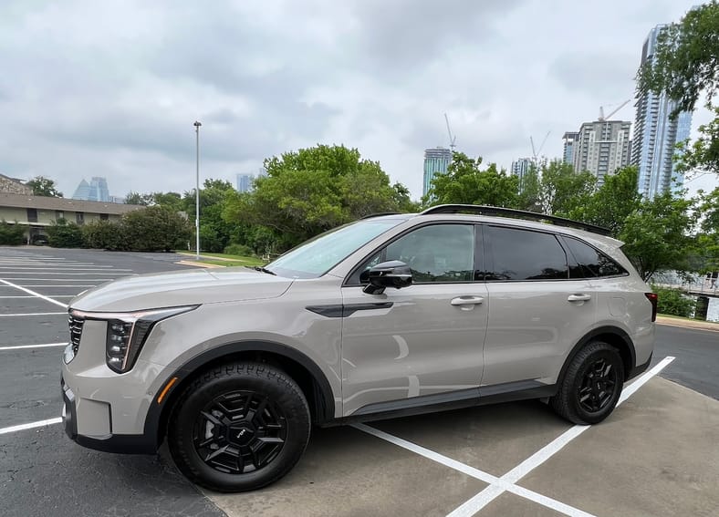 2024 Kia Sorento X-Pro Review: Modern Style and Great Comfort in a Family SUV 16 The-Kia-Sorento-X-Pro-Looks-Sharp-In-Road-Rider-Brown-With-Black-Accents-1