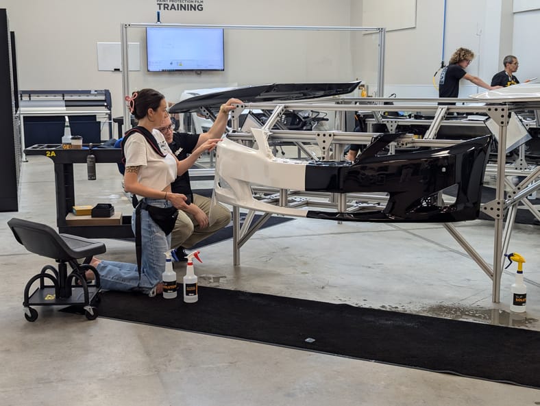 I Can Wrap a Car, But Can I Apply Paint Protection Film To Save My Car's Paint? 3 The Lab Where Students Learn To Apply Xpel Paint Protection Film