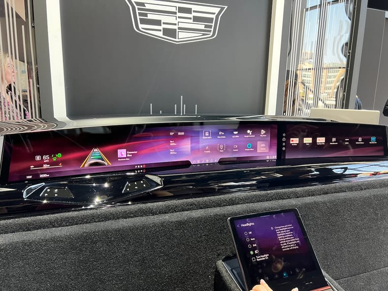 Why We're So Excited to Drive the Cadillac Escalade IQ... It'll Be Worth the Wait 10 The Pillar To Pillar Screen Cadillac Escalade Iq