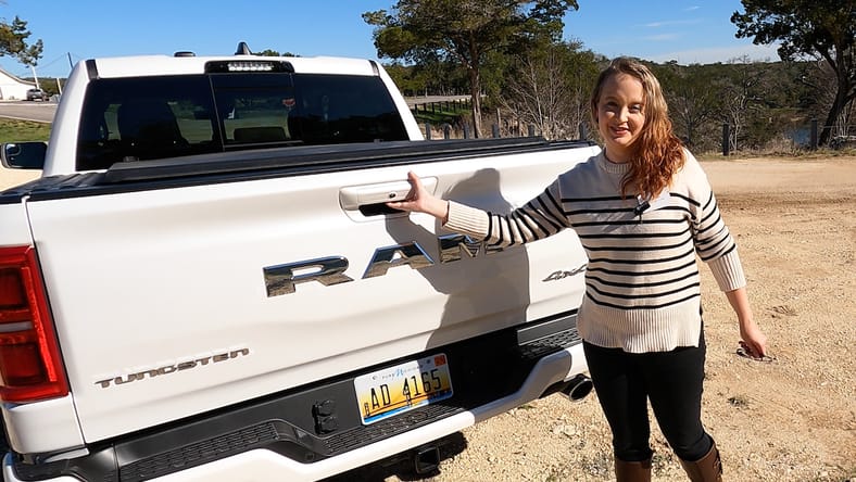 2025 Ram 1500 First Drive: There's a Hurricane Under the Hood! 2 The Power Liftgate In The 2025 Ram 1500 Is Easy To Open And Close