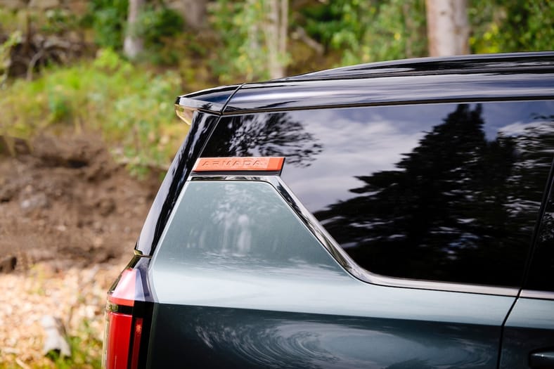 The 2025 Nissan Armada Is Plush and Luxury Filled. How Is it Different From the Infiniti QX80? 8 The Pro 4X Badge On The Rear Pillar Of The 2025 Nissan Armada