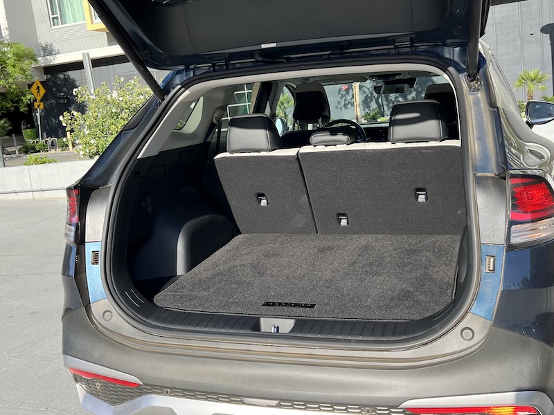 The 2023 Kia Sportage Hybrid and X Models: Premium, Capable SUVs That Will Rock Your World 9 The Rear Cargo Area Which Has A Spare Tire Under The Cargo Floor