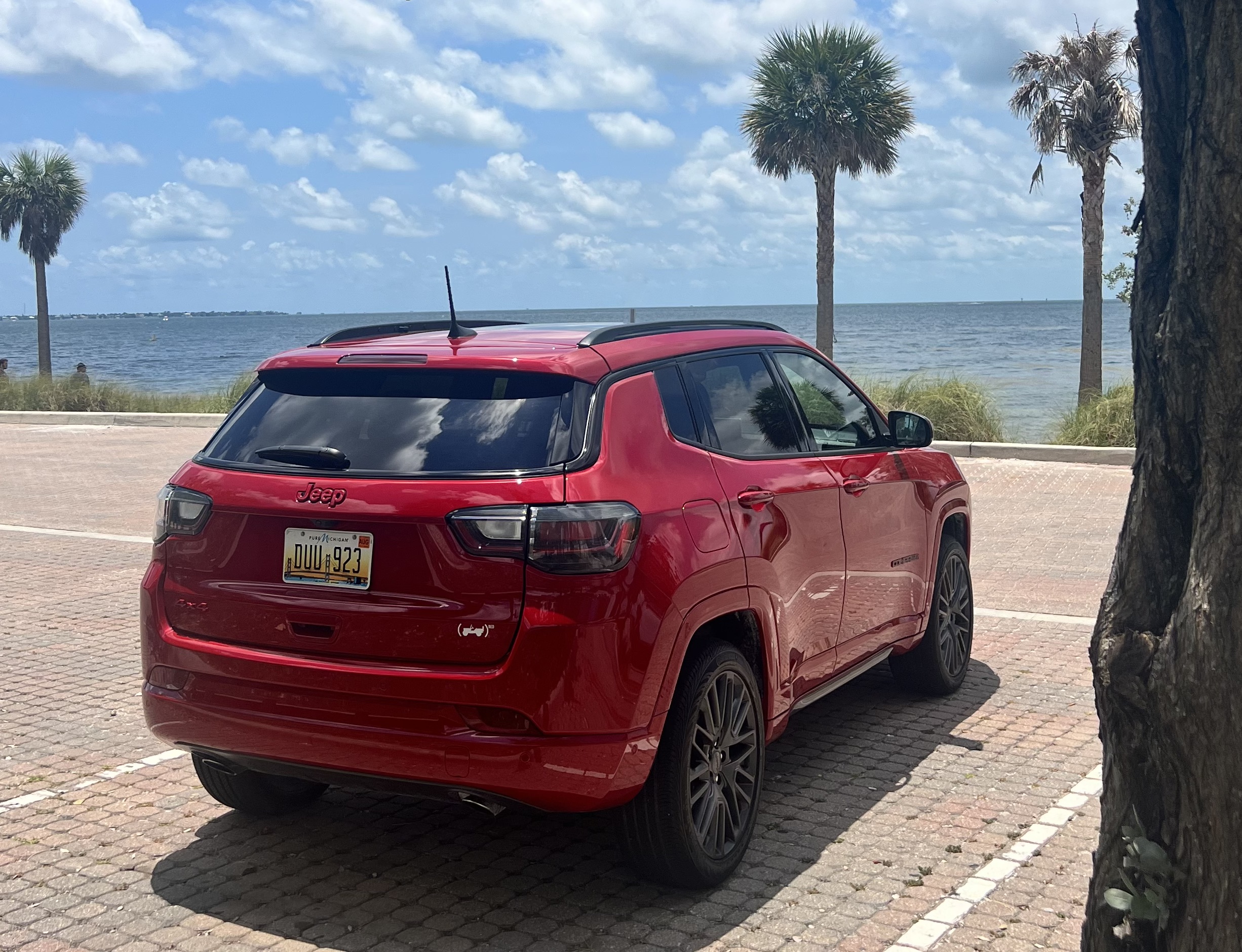 2023 Jeep Compass Compact SUV Review: Live Your Best Life 9 The Rear End Of The Jeep Compass Shows Off Its New Tail Lightsjpeg