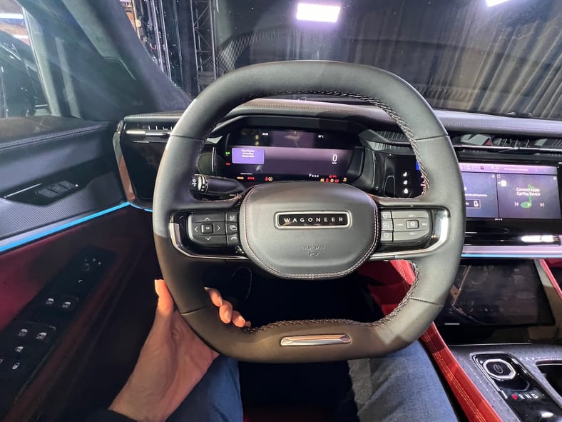 Jeep Has Some Powerful Goodies In Store: Meet the Jeep Wagoneer S and Wagoneer Trailhawk 9 The Squircle Steering Wheel Improves Visibility In The Jeep Wagoneer S