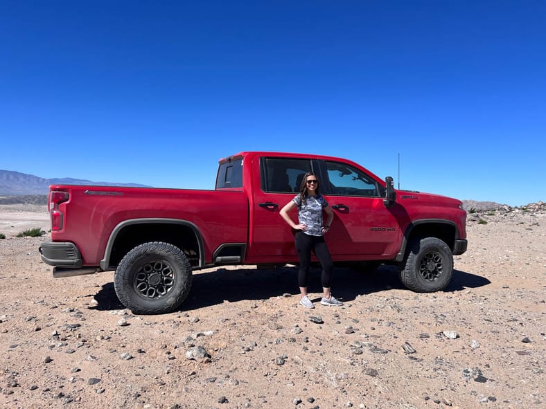 These are the Best Pickup Trucks Under $40,000 13 This Was Moments Before I Took The Silverado Hd Zr2 Bison Straight Down The Mountain. Zoom In To See The Terror On My Face. Photo: Jim Sharifi
