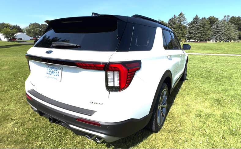 2025 Ford Explorer First Drive: This Empowering Family SUV Was Re-Styled for the Digital Age. Here's What You Need to See 13 The Rear End Of The 2025 Ford Explorer